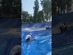 Vertido azul del trazador de líneas 1.5m m de Geomembrane del HDPE de la piscina