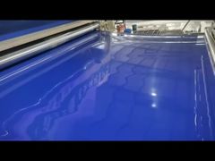 Geomembrana de HDPE azul para cubetas de lixiviación de montones de minería y presas de relaves