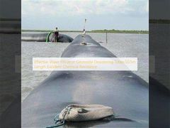 Tubos de deshidratación geotextiles para filtración de agua efectiva, 50.5 m de longitud, excelente resistencia química