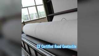 Geotextil no tejido con certificación CE EN 13249 para proyectos de carreteras