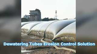 High Strength Geotextile Dewatering Tubes for Erosion Control