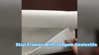 Geotextil resistente a los rayos UV de 250 g/m² para control de la erosión