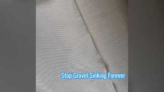 El mejor geotextil tejido de 8 oz para caminos de grava