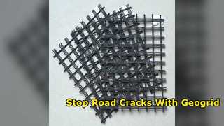 Solución de refuerzo de carreteras con geomalla de fibra de vidrio