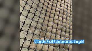 Geomalla uniaxial de alta resistencia para refuerzo de carreteras