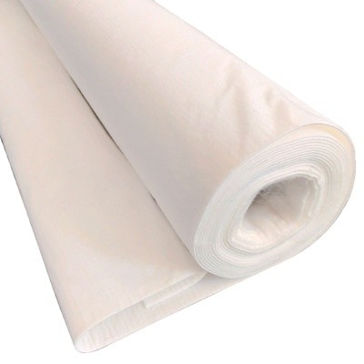 Tela no tejida 150GSM blanco del drenaje del geotextil del poliéster
