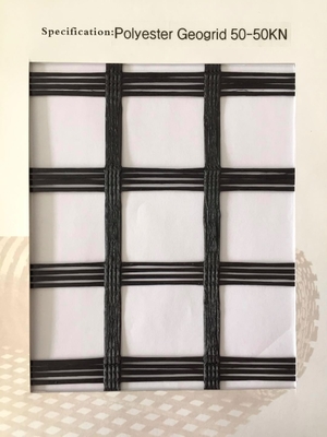 Estabilización de tierra negra Mesh Fiberglass Geogrid para el pavimento del cemento