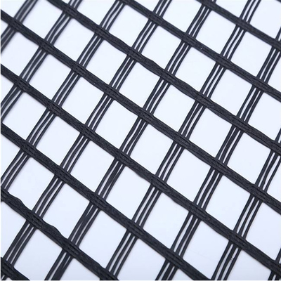 100g/m2-800g/m2 Geogridas de fibra de vidrio de punto de curvatura Mejor solución para estructuras de retención de suelo