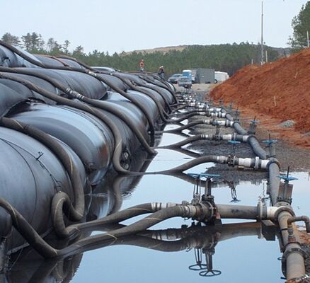 Pressure Resistant 50kN PP Geotextile Dewatering Tubes For Palm Oil Sludge Filtration