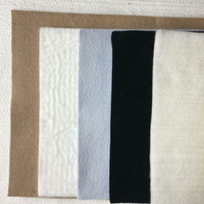 Geotextil no tejido de poliéster punzonado con aguja de 200g 250g para drenaje de muros de contención