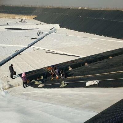 Geotextil no tejido de poliéster punzonado con aguja de 200g 250g para drenaje de muros de contención
