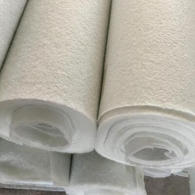 Geotextil no tejido perforado con aguja de fibra corta PET de alta resistencia