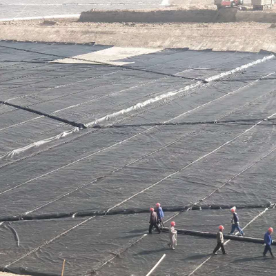 Revestimiento de geomembrana de HDPE para depósitos de almacenamiento de agua agrícola