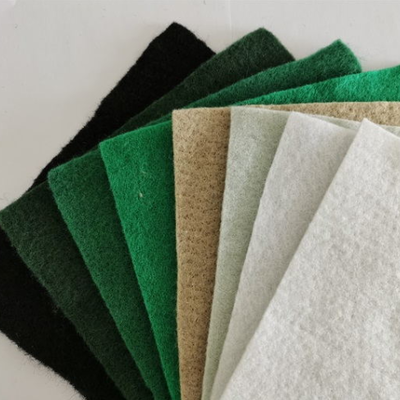 Geotextil no tejido duradero de fibra corta para sistemas de drenaje de subrasante