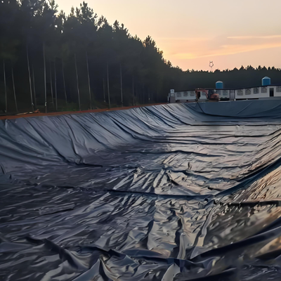 Revestimiento de geomembrana de HDPE negro para estanques de peces y camarones de agua salada