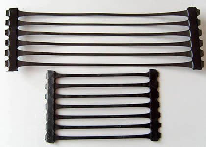 Rejilla de la estabilización de Geogrid Mesh Uniaxial Geogrid Universal Soil del plástico del HDPE de los PP