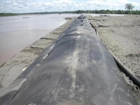 Desecación tejida PP del tubo del geotextil de alta resistencia para la protección del terraplén