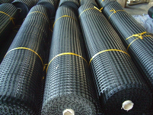 Red Mesh Geogrid Nonwoven Road Construction de la fibra de vidrio del ODM del OEM