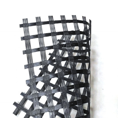 Fibra de vidrio resistente Mesh Geogrid Roll Biaxial Triaxial del álcali del carbono