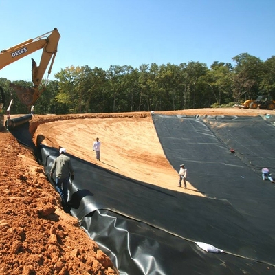 Superficie 3m m lisa larga de la hoja el 100m del PVC Geomembrane de la granja de la gamba del camarón