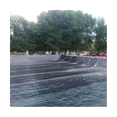 Trazador de líneas resistente tejido negro de Plasitc del trazador de líneas del LDPE Geomembrane de la piscicultura