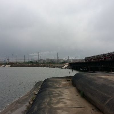 Excellent Chemical Resistance Geotextile Dewatering Tubes Sandfilled Cofferdam Reclamation Land Reclamation Circumference 126m 157m