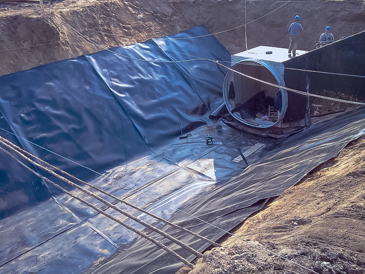 trazador de líneas de la presa del HDPE de la charca del tanque de la piscina del vertido del tejado del trazador de líneas del PVC Geomembrane de 0.2m m