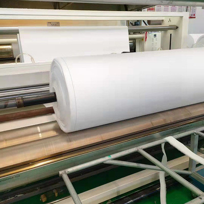Tela no tejida 150GSM blanco del drenaje del geotextil del poliéster
