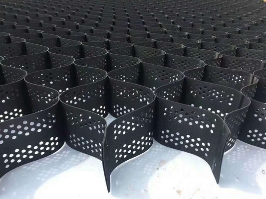 Geocell Carbon Black 1,5 por ciento HDPE Geocell Solución antierosión estándar ASTM para la estabilización del suelo y la protección de la pendiente